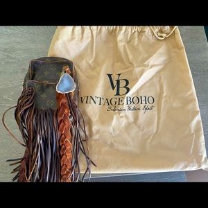 Vintage Boho Bags Authentic Recycled LV Crossbody